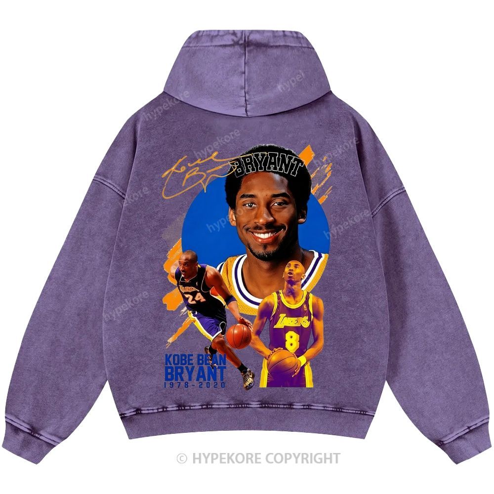Kobe Bryant Unisex Casual Printed Double-sided Washed Hoodie