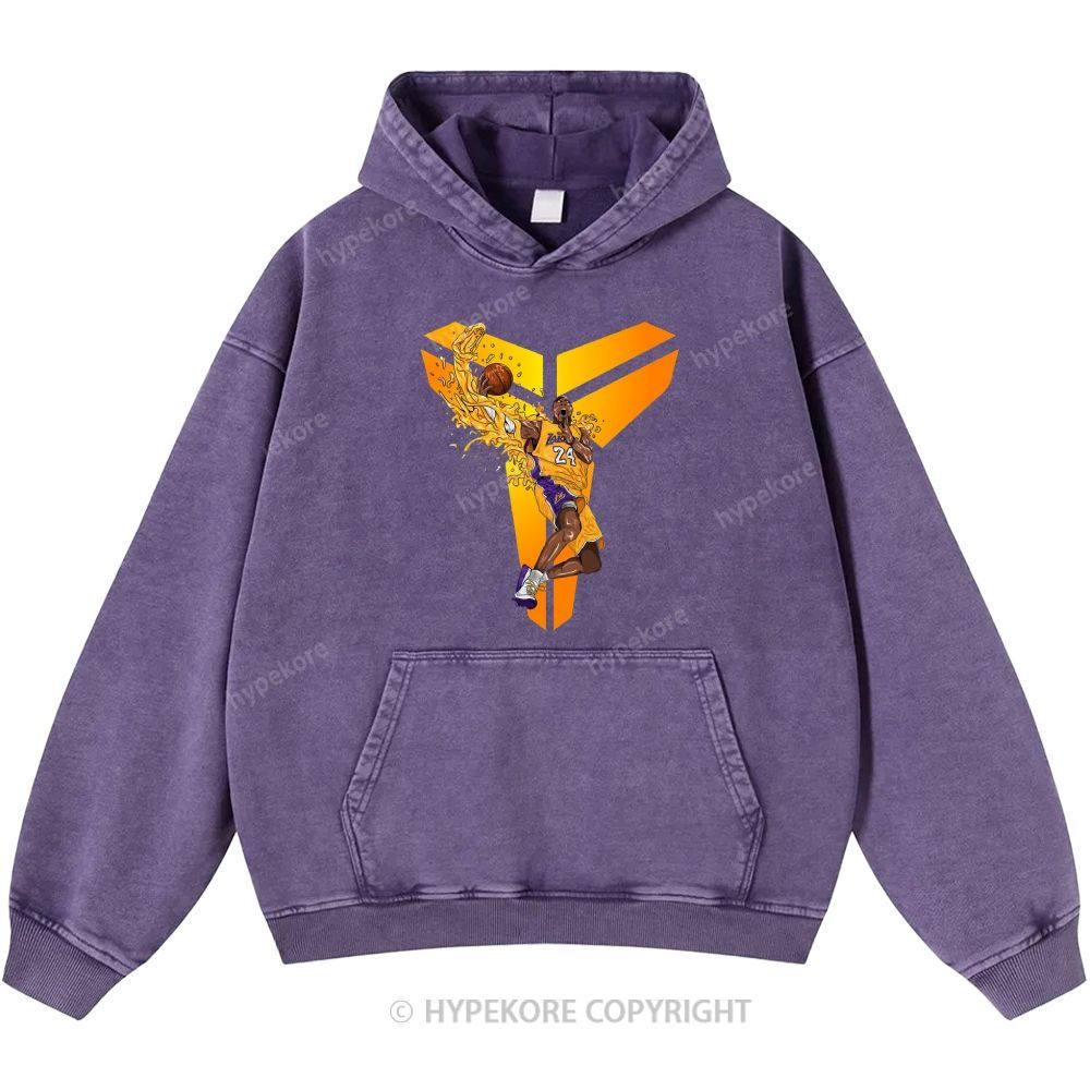 Kobe Bryant Unisex Casual Printed Double-sided Washed Hoodie