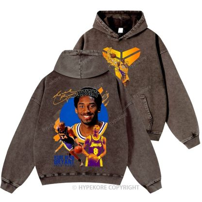 Kobe Bryant Unisex Casual Printed Double-sided Washed Hoodie