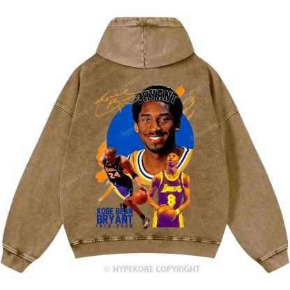 Kobe Bryant Unisex Casual Printed Double-sided Washed Hoodie