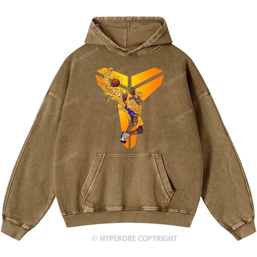 Kobe Bryant Unisex Casual Printed Double-sided Washed Hoodie