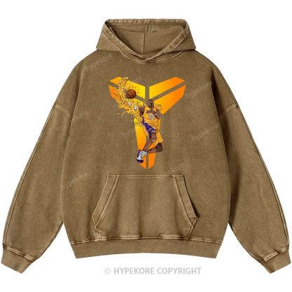 Kobe Bryant Unisex Casual Printed Double-sided Washed Hoodie