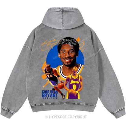 Kobe Bryant Unisex Casual Printed Double-sided Washed Hoodie