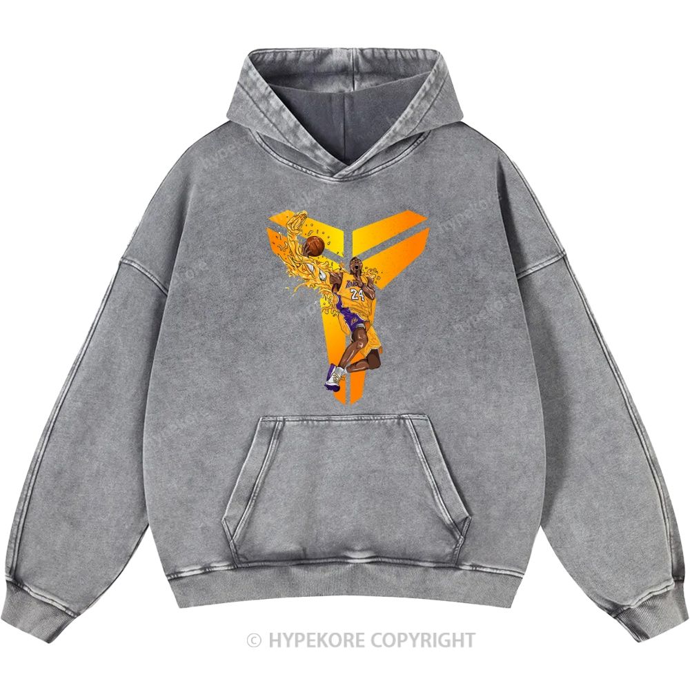 Kobe Bryant Unisex Casual Printed Double-sided Washed Hoodie