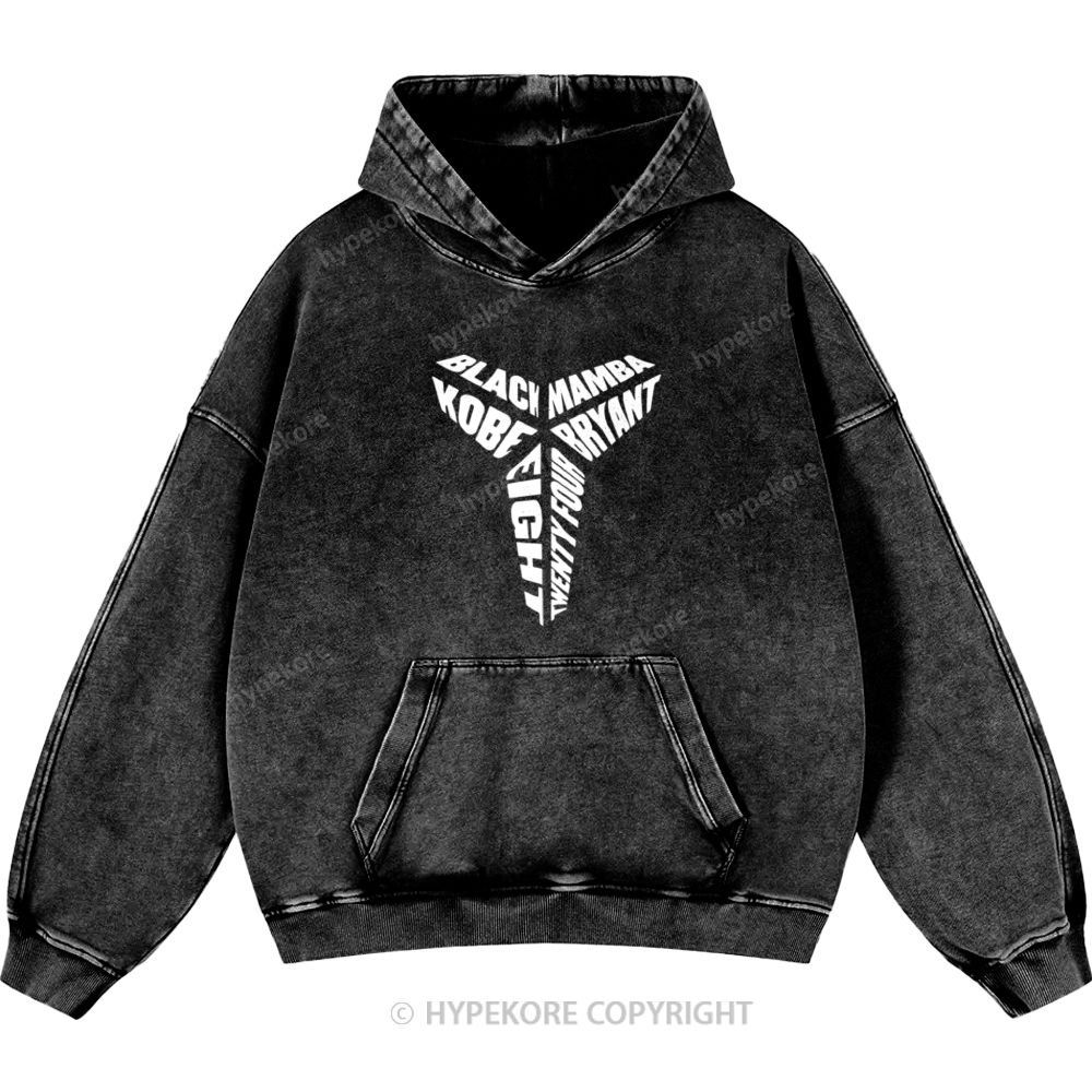 Kobe Bryant Unisex Casual Printed Double-sided Washed Hoodie