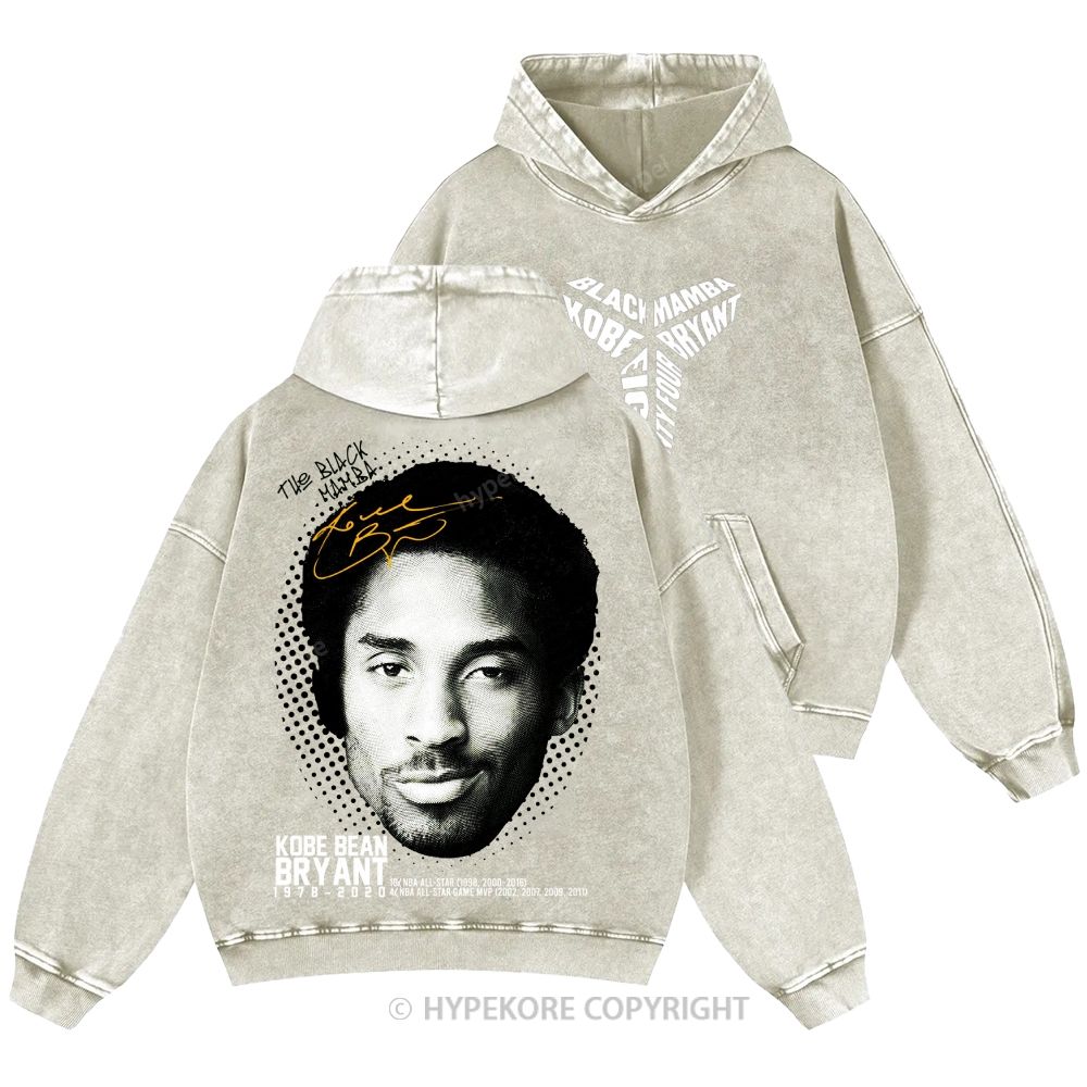 Kobe Bryant Unisex Casual Printed Double-sided Washed Hoodie