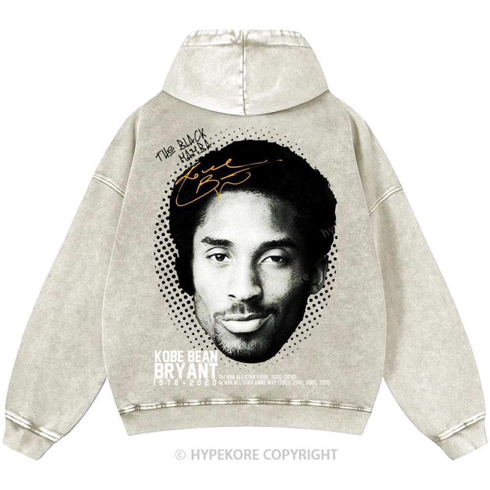 Kobe Bryant Unisex Casual Printed Double-sided Washed Hoodie