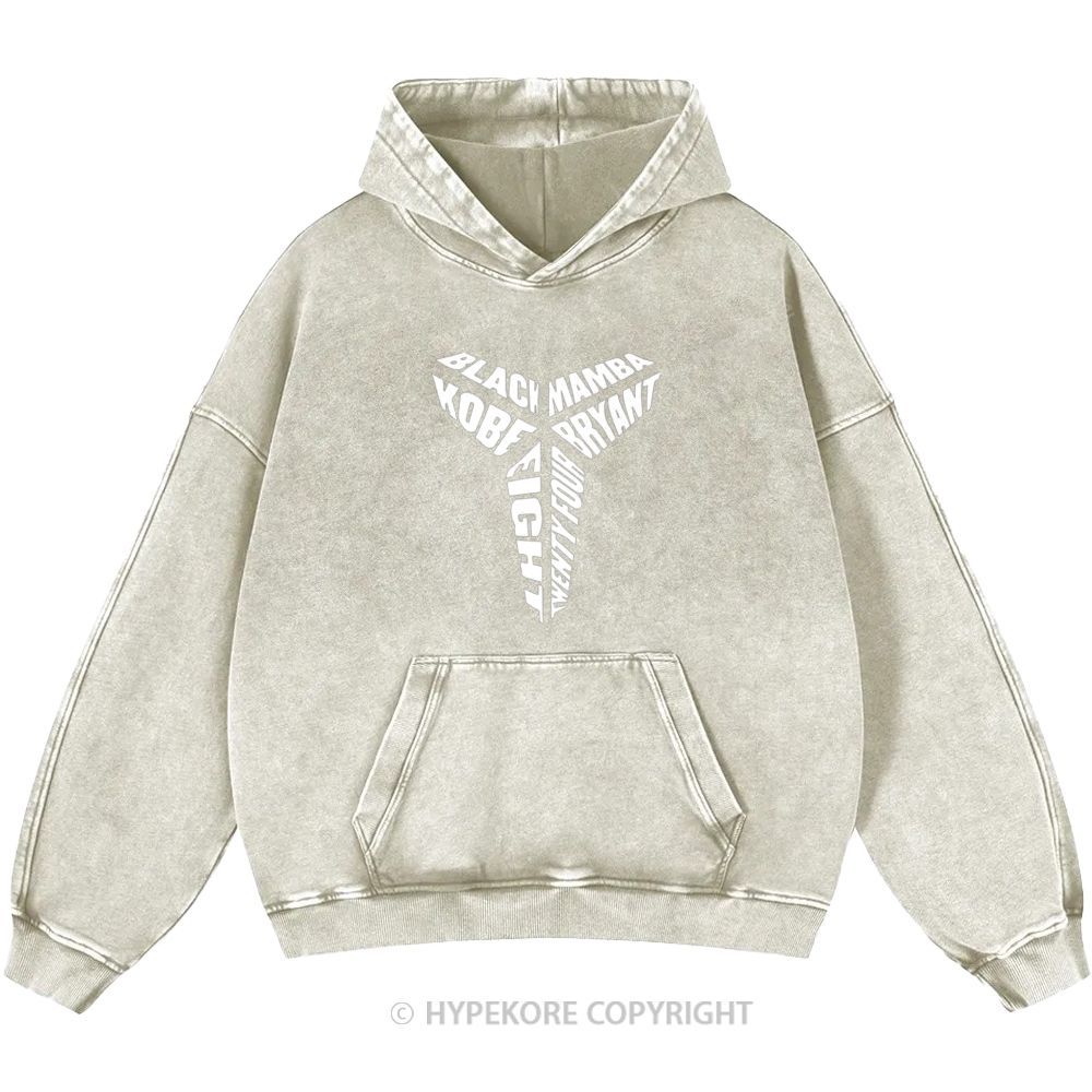 Kobe Bryant Unisex Casual Printed Double-sided Washed Hoodie