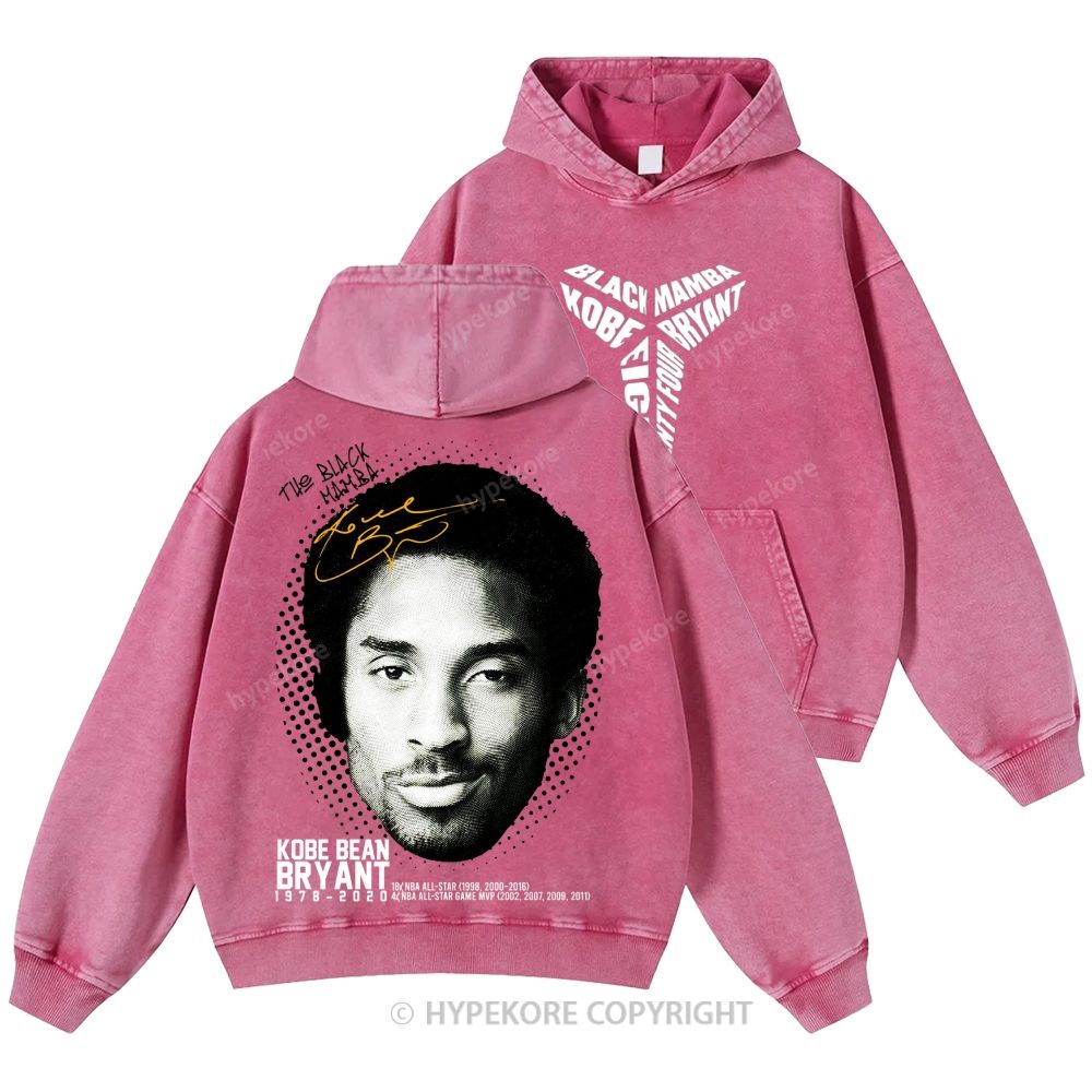 Kobe Bryant Unisex Casual Printed Double-sided Washed Hoodie