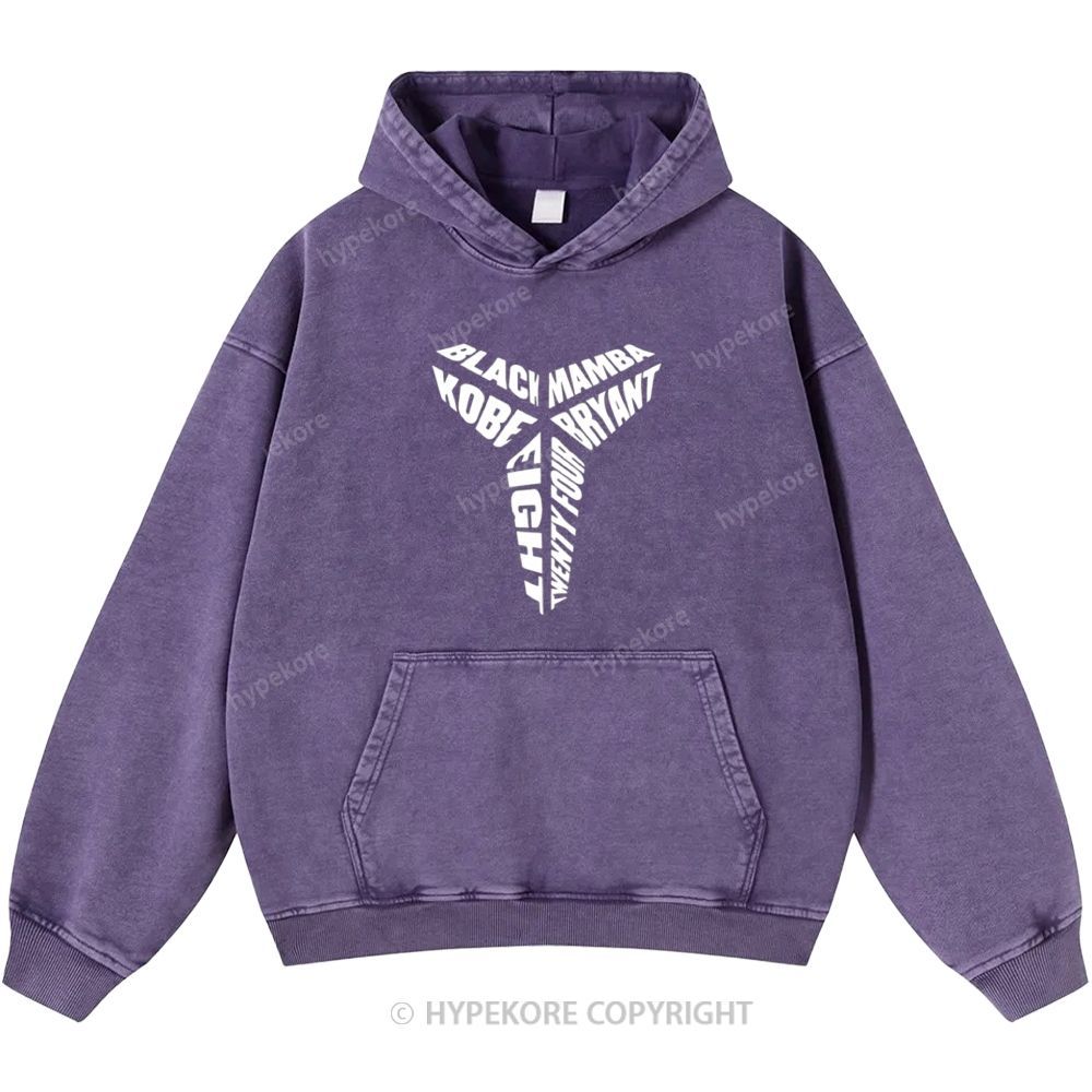 Kobe Bryant Unisex Casual Printed Double-sided Washed Hoodie