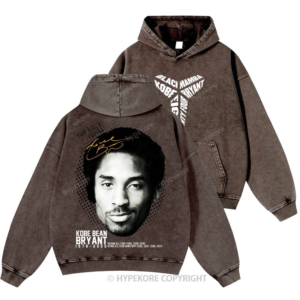 Kobe Bryant Unisex Casual Printed Double-sided Washed Hoodie