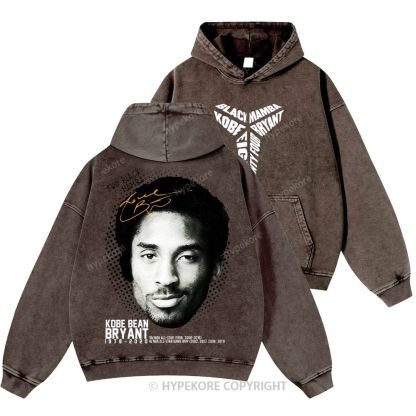 Kobe Bryant Unisex Casual Printed Double-sided Washed Hoodie