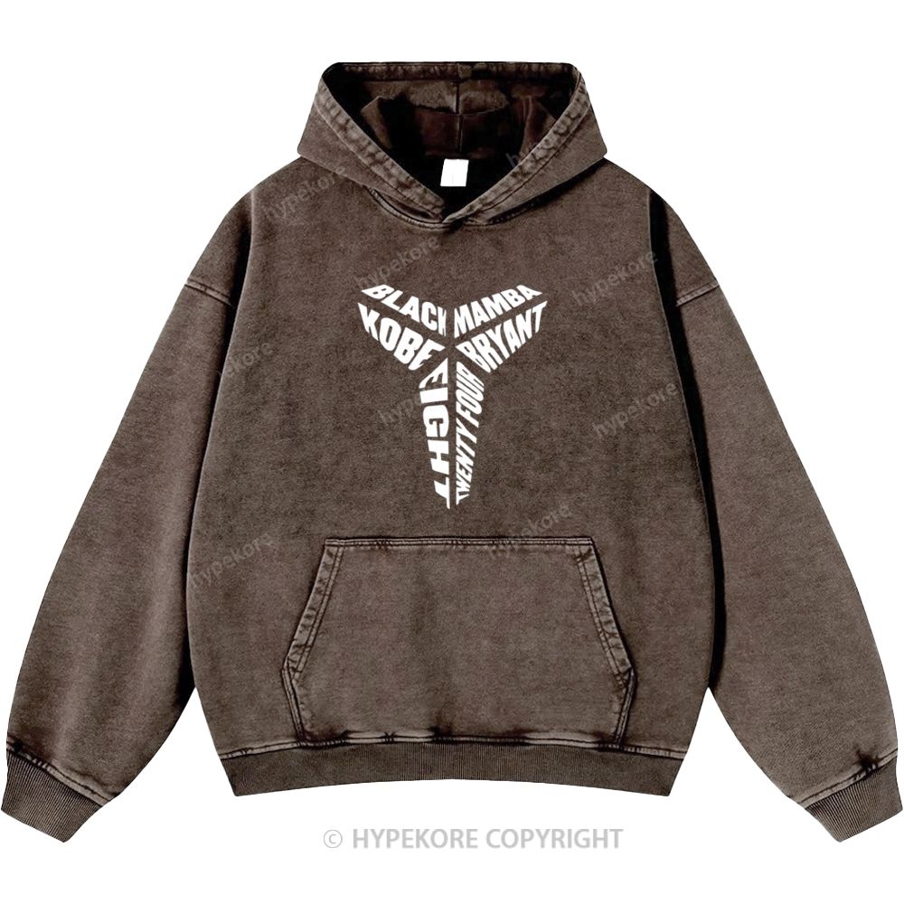 Kobe Bryant Unisex Casual Printed Double-sided Washed Hoodie