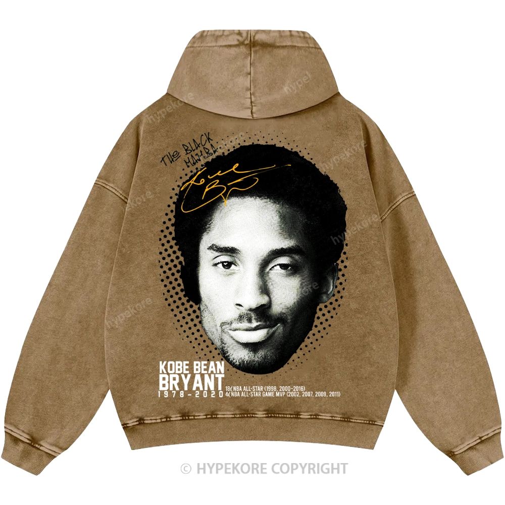 Kobe Bryant Unisex Casual Printed Double-sided Washed Hoodie