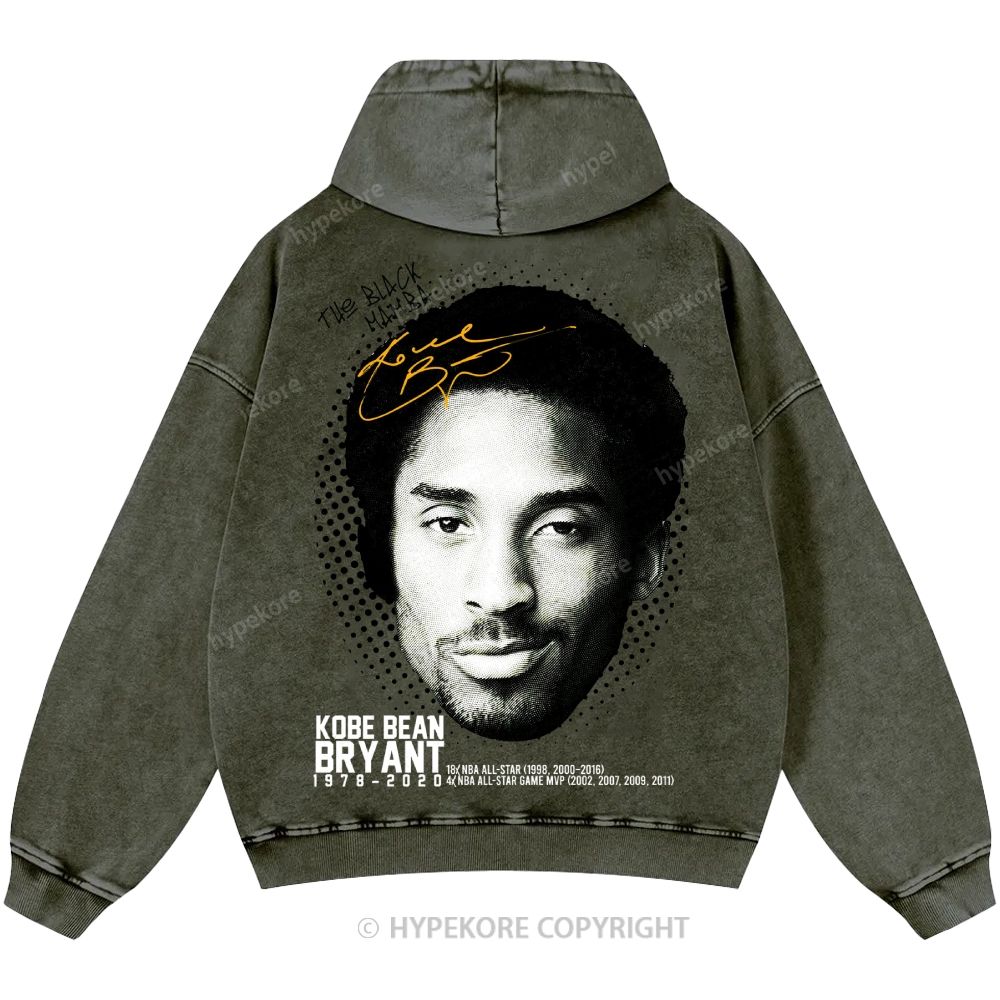 Kobe Bryant Unisex Casual Printed Double-sided Washed Hoodie