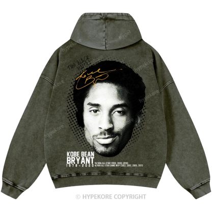 Kobe Bryant Unisex Casual Printed Double-sided Washed Hoodie
