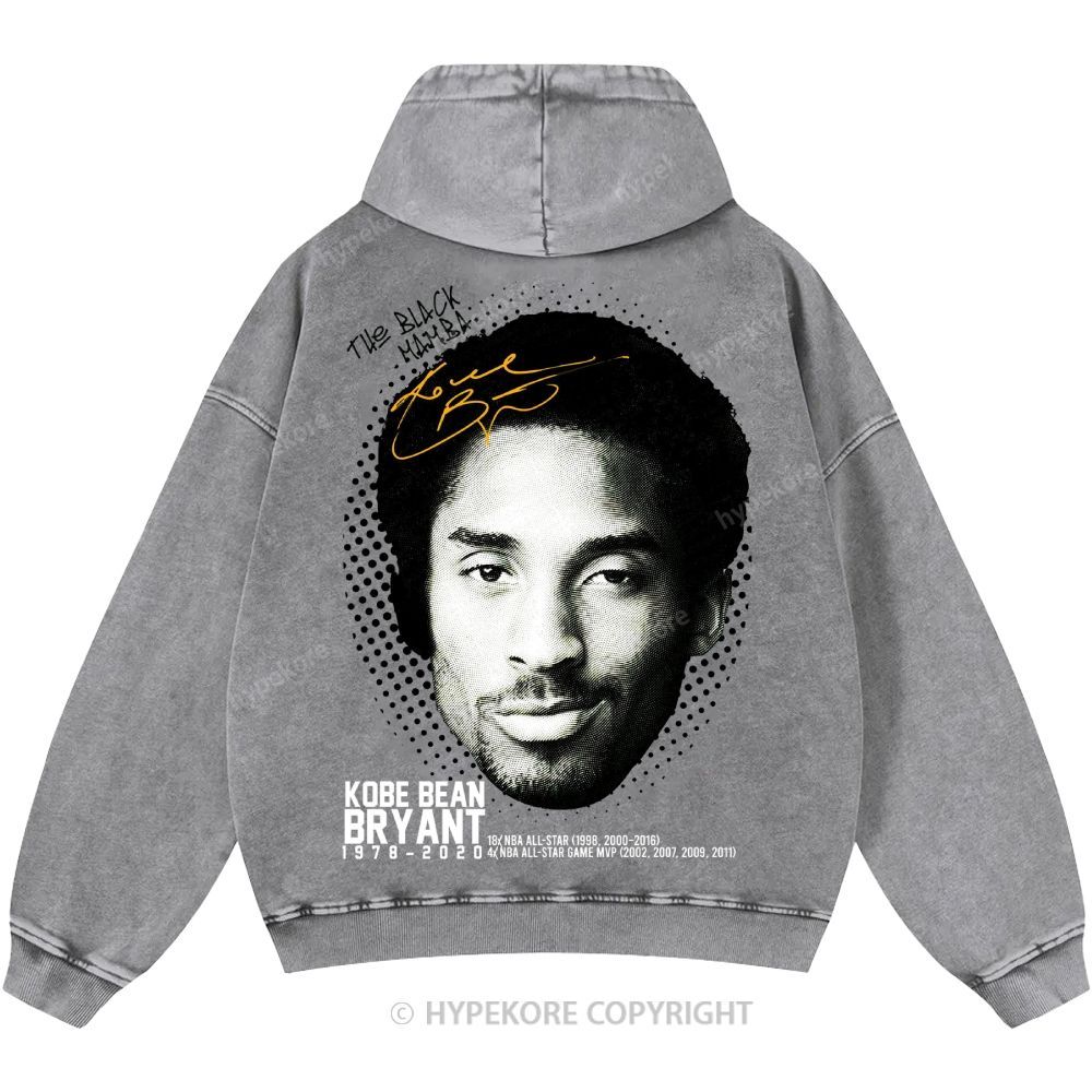 Kobe Bryant Unisex Casual Printed Double-sided Washed Hoodie