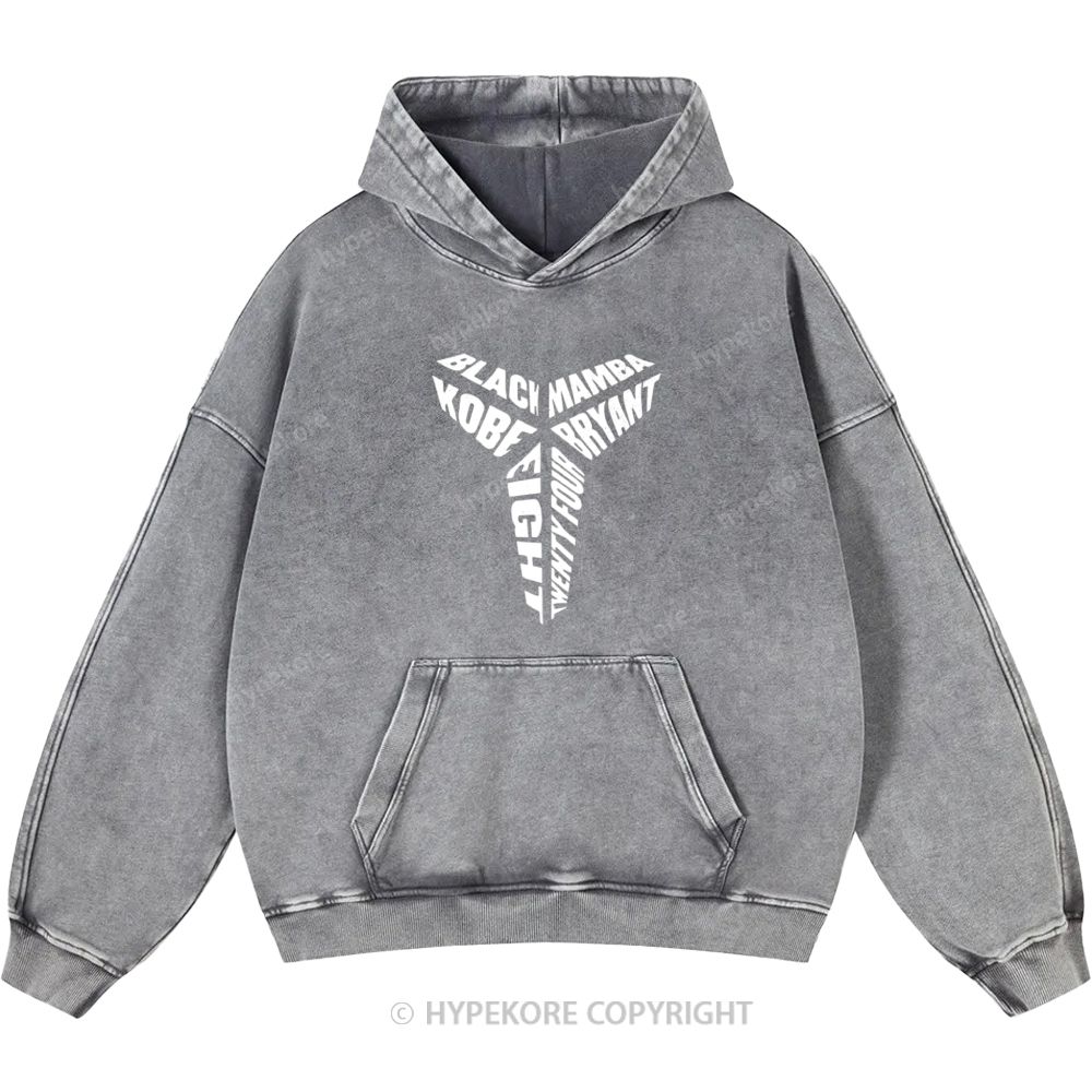 Kobe Bryant Unisex Casual Printed Double-sided Washed Hoodie