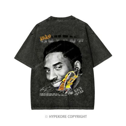 Kobe Bryant Unisex Printed Washed Tee