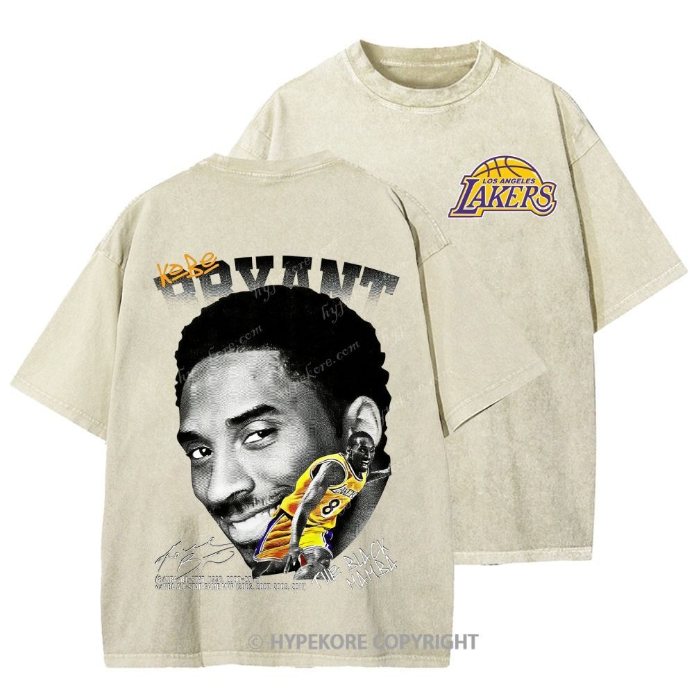 Kobe Bryant Unisex Printed Washed Tee