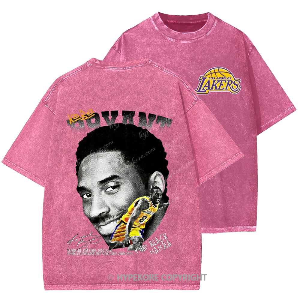 Kobe Bryant Unisex Printed Washed Tee