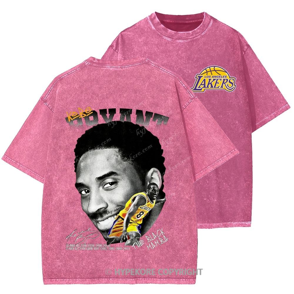 Kobe Bryant Unisex Printed Washed Tee