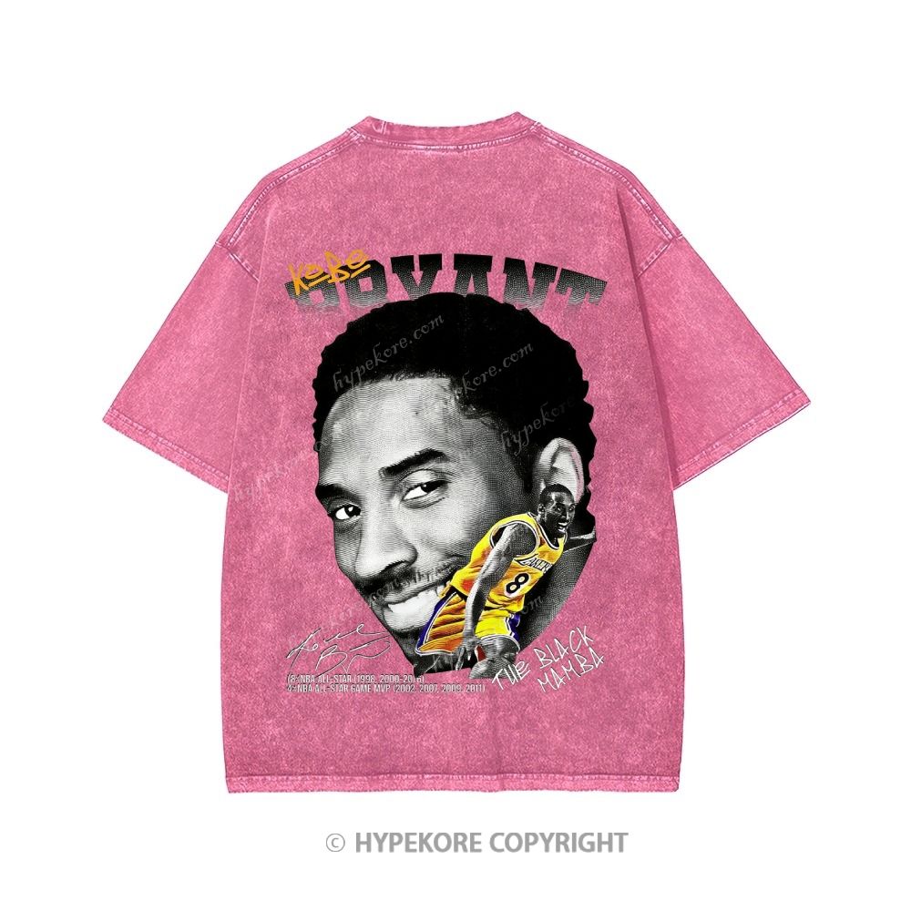 Kobe Bryant Unisex Printed Washed Tee