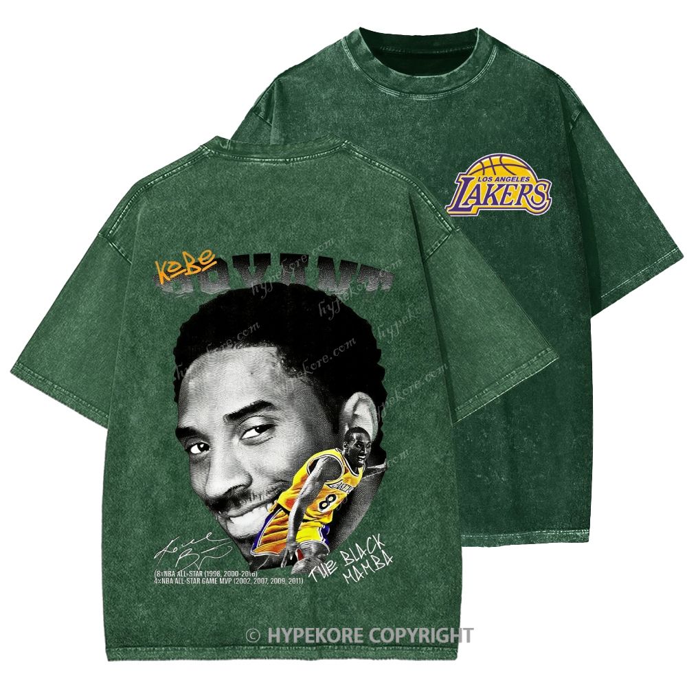 Kobe Bryant Unisex Printed Washed Tee