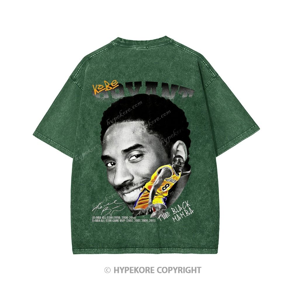 Kobe Bryant Unisex Printed Washed Tee