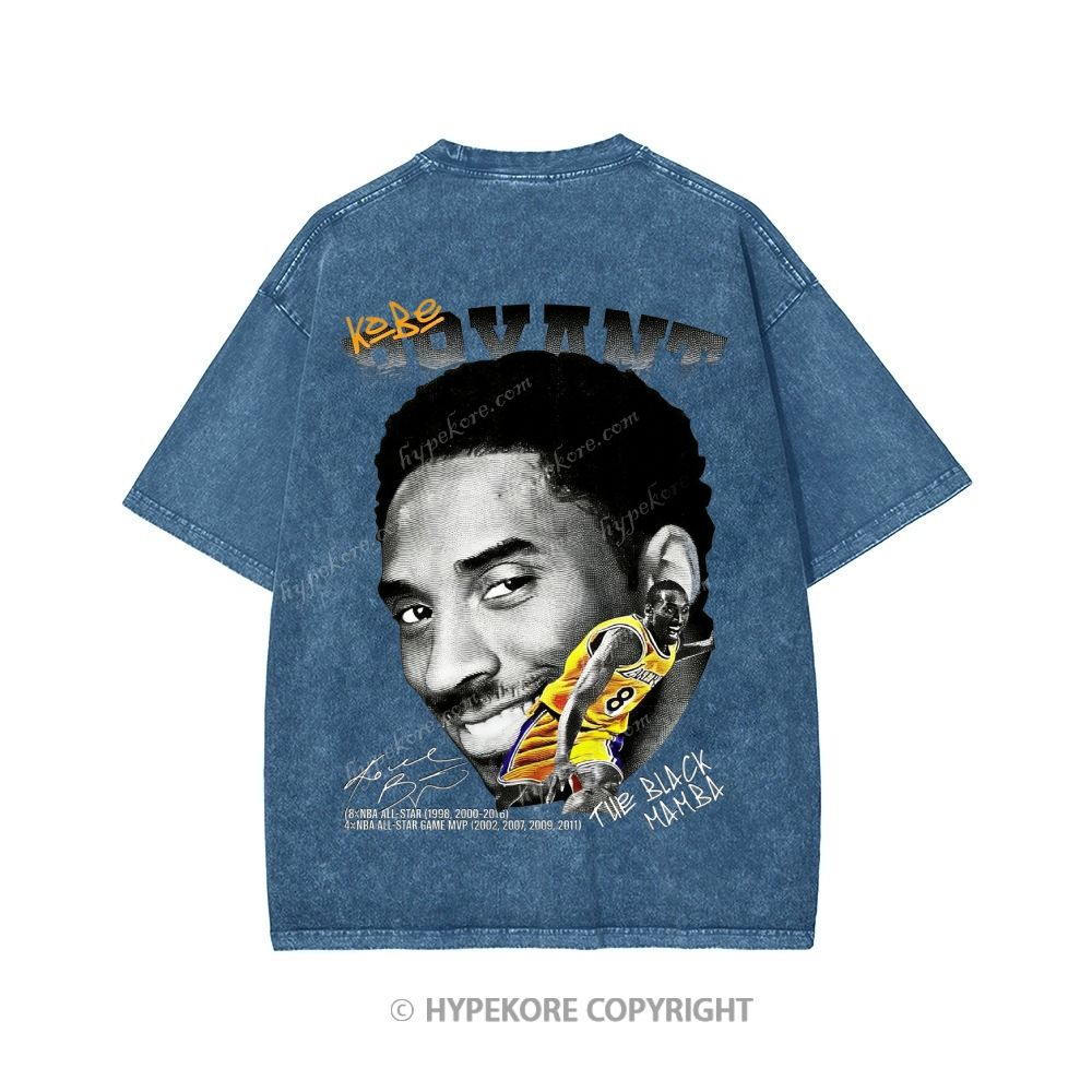 Kobe Bryant Unisex Printed Washed Tee