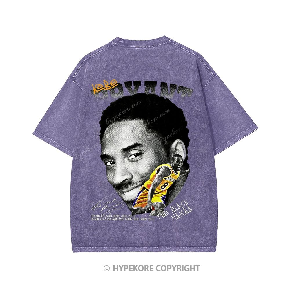 Kobe Bryant Unisex Printed Washed Tee