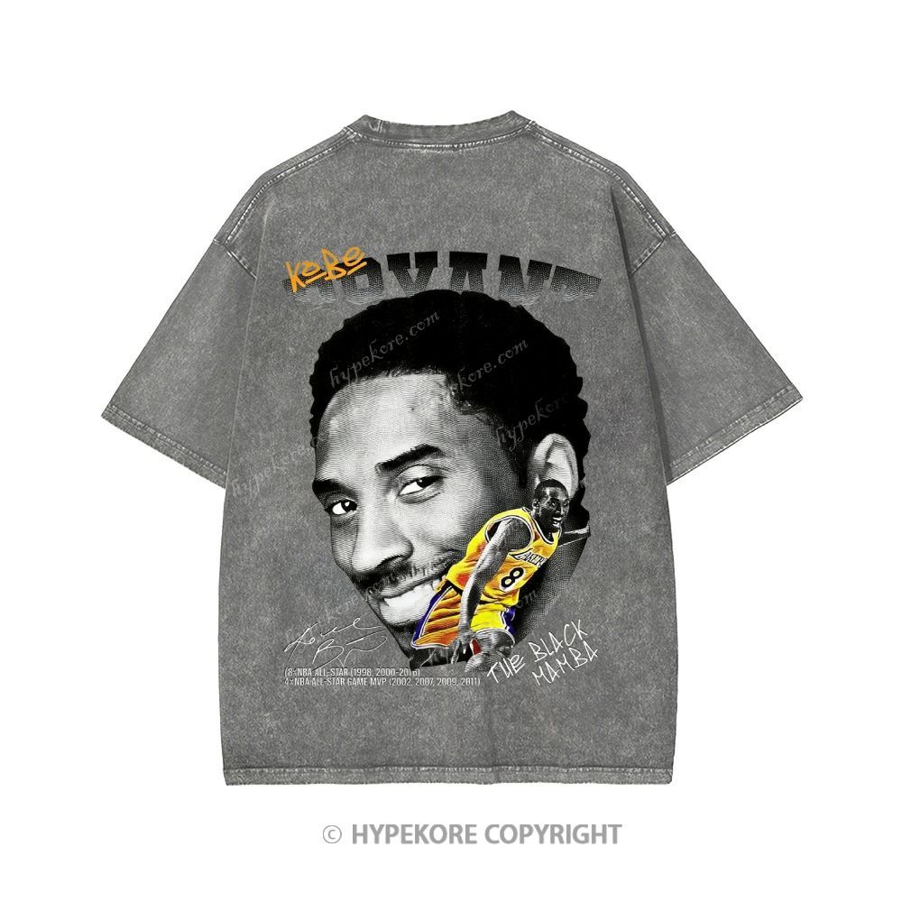 Kobe Bryant Unisex Printed Washed Tee