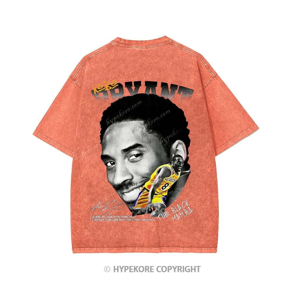 Kobe Bryant Unisex Printed Washed Tee