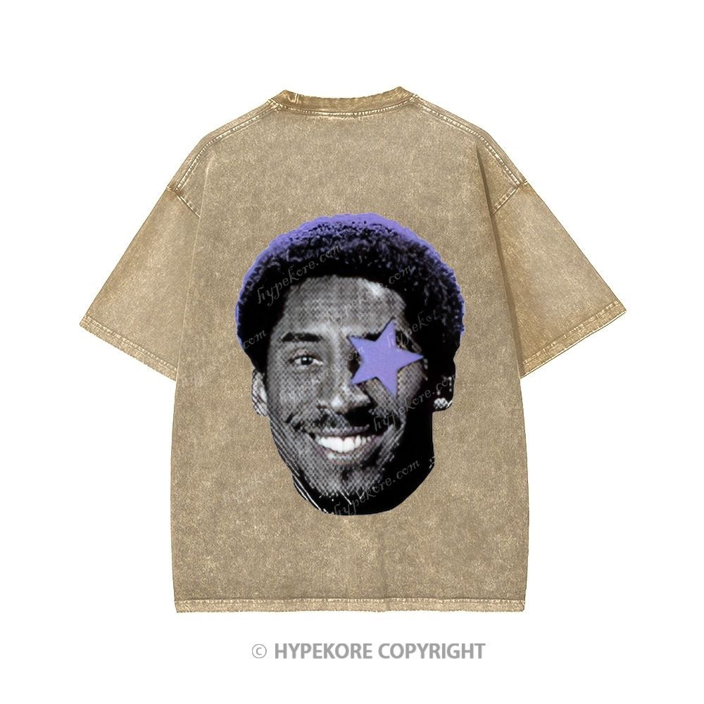 Kobe Bryant Unisex Printed Washed Tee