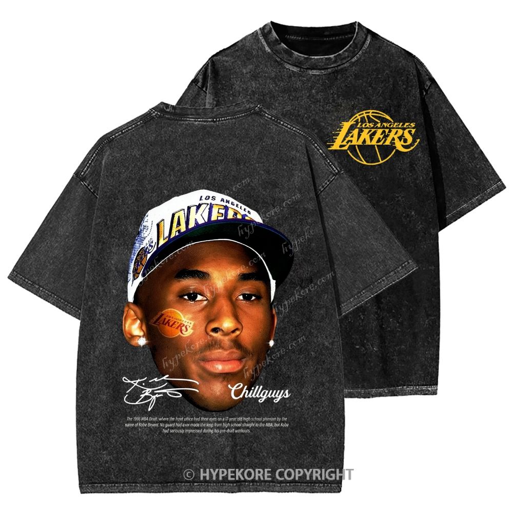 Kobe Bryant Unisex Printed Washed Tee