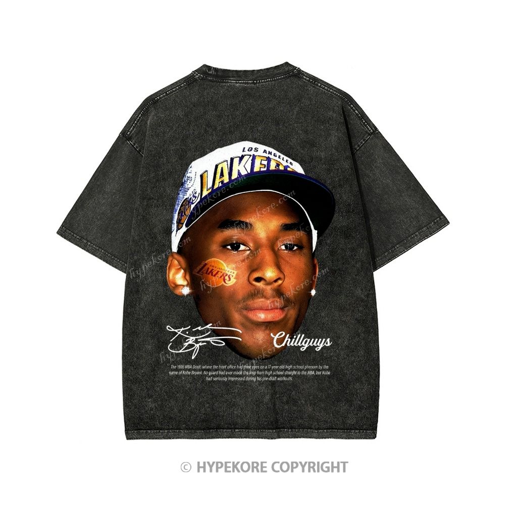 Kobe Bryant Unisex Printed Washed Tee
