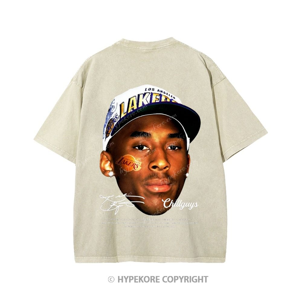 Kobe Bryant Unisex Printed Washed Tee