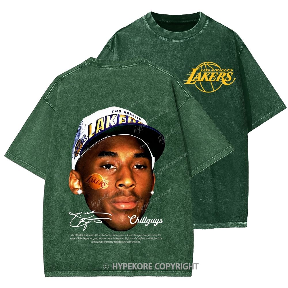Kobe Bryant Unisex Printed Washed Tee