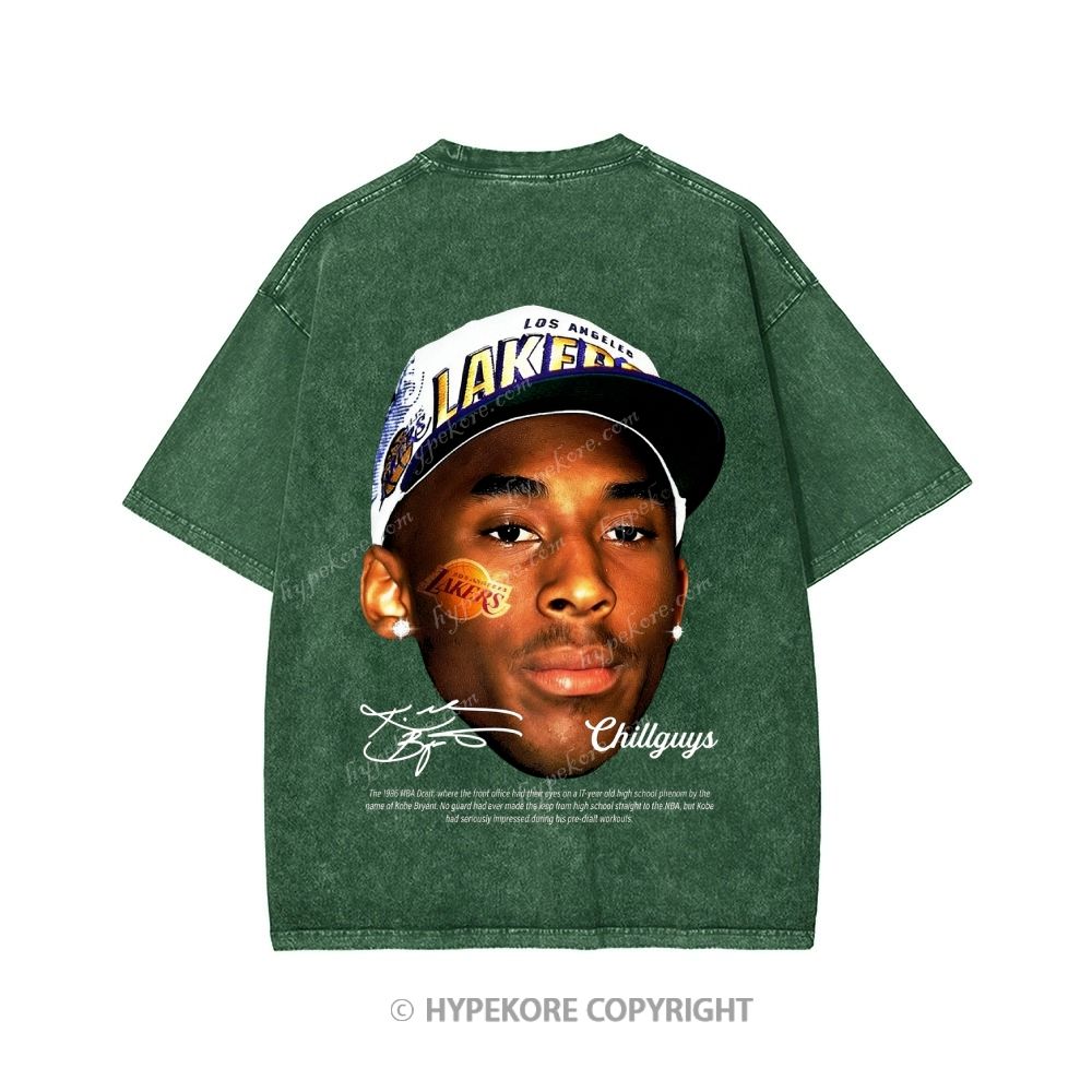 Kobe Bryant Unisex Printed Washed Tee