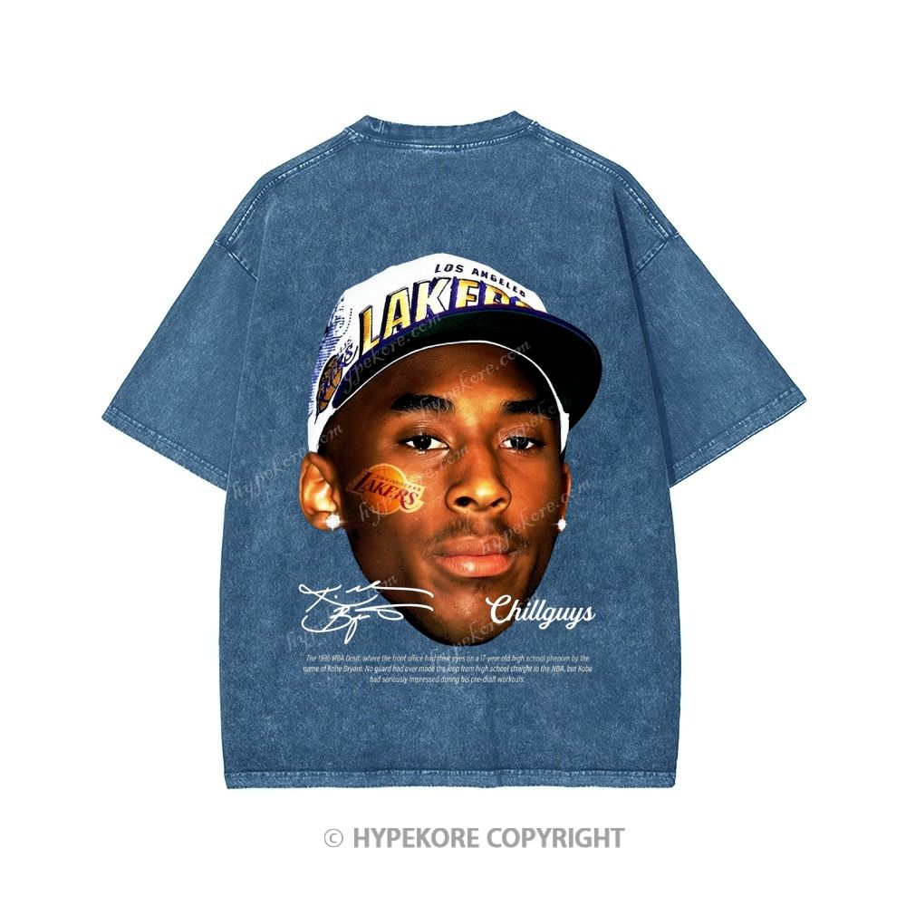 Kobe Bryant Unisex Printed Washed Tee