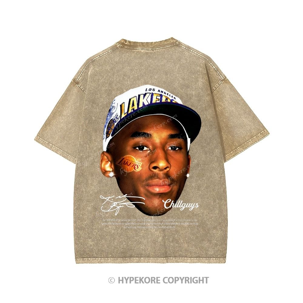 Kobe Bryant Unisex Printed Washed Tee