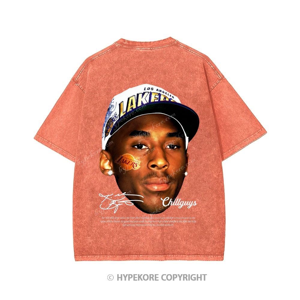 Kobe Bryant Unisex Printed Washed Tee