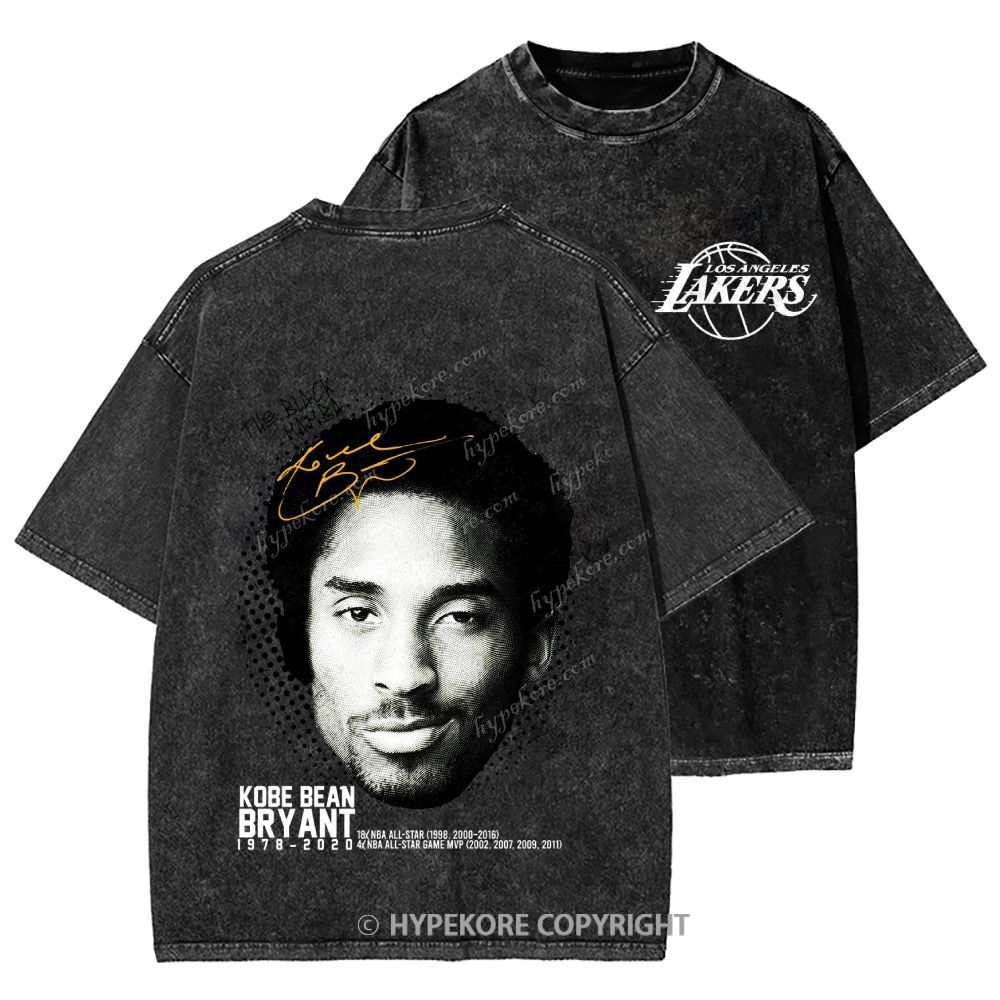 Kobe Bryant Unisex Printed Washed Tee