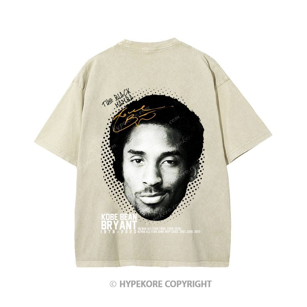Kobe Bryant Unisex Printed Washed Tee