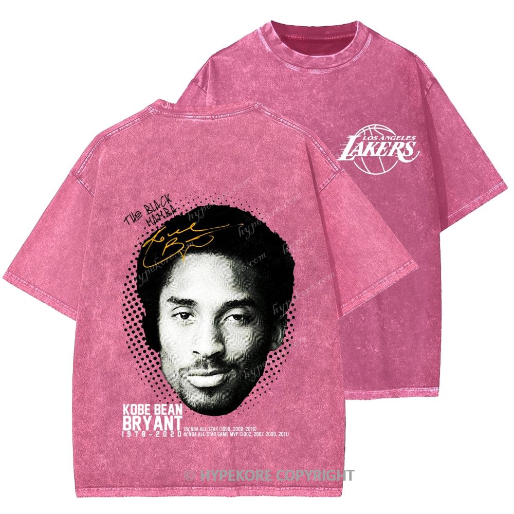 Kobe Bryant Unisex Printed Washed Tee