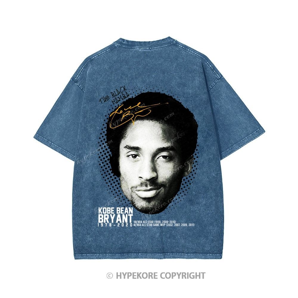 Kobe Bryant Unisex Printed Washed Tee
