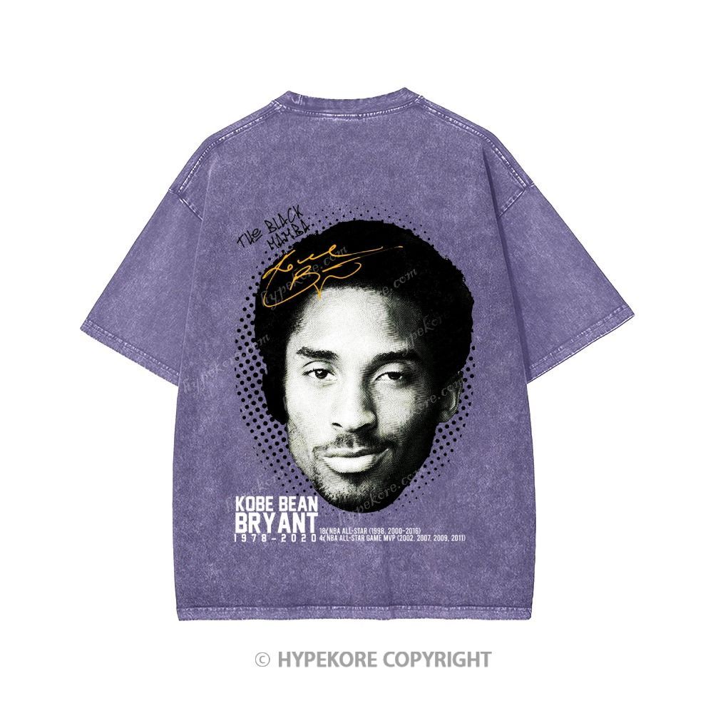 Kobe Bryant Unisex Printed Washed Tee