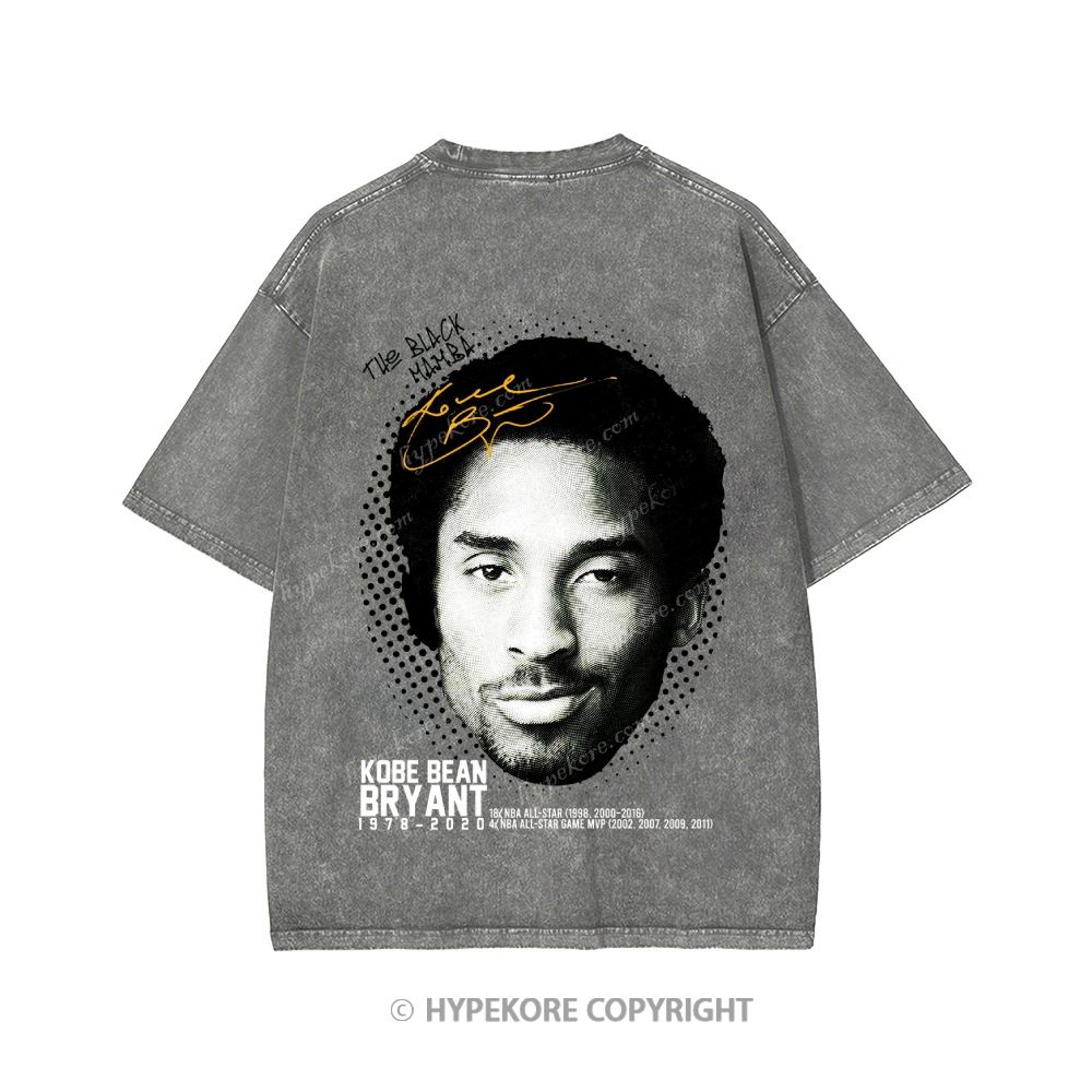 Kobe Bryant Unisex Printed Washed Tee