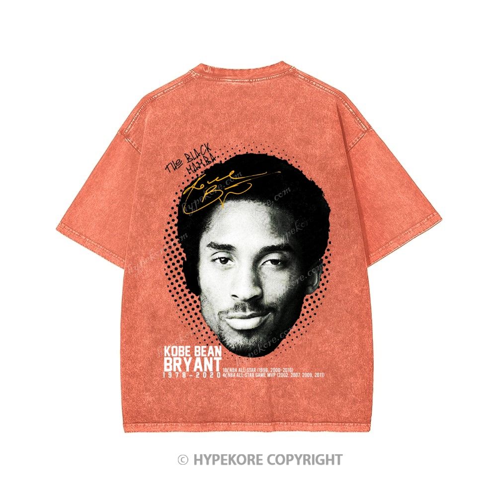Kobe Bryant Unisex Printed Washed Tee