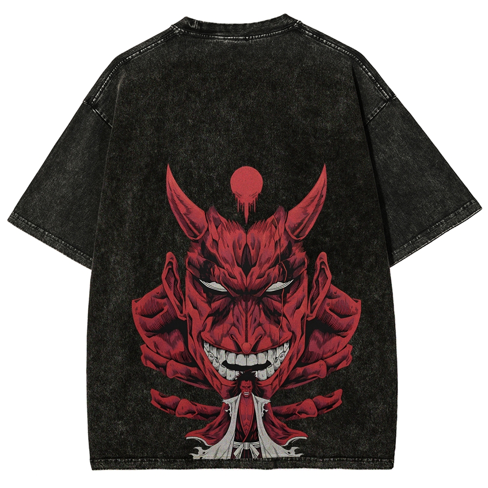 Unisex Fit Washed T-Shirt Bleach